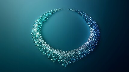 Glowing Celestial Orb with Sparkling Iridescent Effect   Abstract Digital Art Background