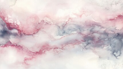 Obraz premium Elegant watercolor background featuring soft pink tones and fluid textures, ideal for greeting cards or invitations.