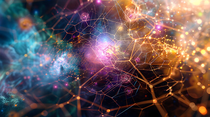 Cosmic Symphony: An Artistic Representation of Quantum Physics and Energy Transfer