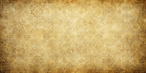 Obraz premium Distressed vintage paper with a worn texture and a subtle gradient effect, featuring intricate patterns and creases for added visual interest , creases, vintage paper background