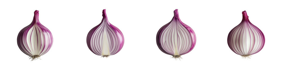 set of A fresh whole onion with natural texture and bright color, fresh whole onion, fresh onion with natural texture and color, a whole onion with bright color, on a transparent backgrounds