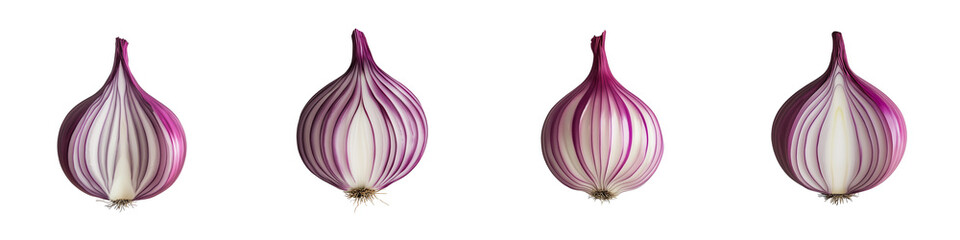 set of A fresh whole onion with natural texture and bright color, fresh whole onion, fresh onion with natural texture and color, a whole onion with bright color, on a transparent backgrounds