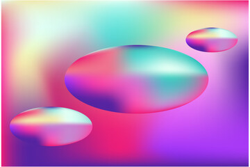 Abstract Fluid Curves with Vibrant Neon Colors