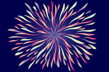 Abstract Fluid Curves with Vibrant Neon Colors