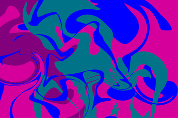 Abstract Colorful Fluid Marble Background