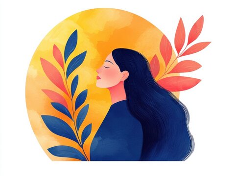 Empowering creative illustration of confidence abstract background digital art inspirational viewpoint