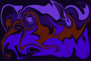 Abstract Colorful Fluid Marble Background