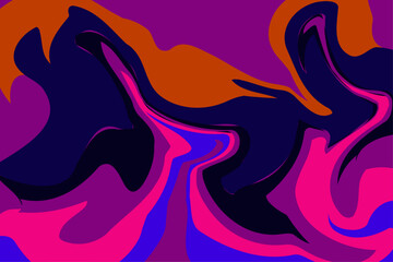 Abstract Colorful Fluid Marble Background