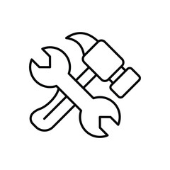 Obraz premium Tool icon isolated on a white background. Vector illustration.