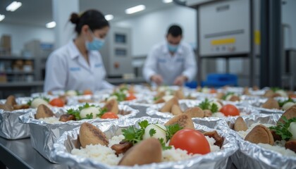 Food Packaging Process in Commercial Kitchen with Hygiene Practices