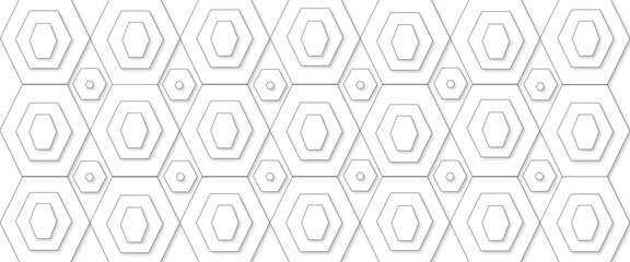 Abstract seamless hexagon pattern background. Abstract hexagon technology design background. 