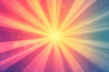 Obraz premium Vibrant Cosmic Ray of Brilliant Light Bursting with Radiant Energy and Glowing Celestial Illumination