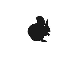 squirrel silhouette illustration vector art design. Squirrel Silhouette Vector. Silhouettes of a Squirrel in Different Actions. silhouettes are isolated on a white background.