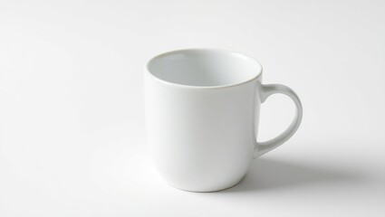 Fototapeta premium white cup on white background