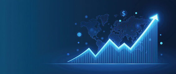 Naklejka premium Global Currency. Stock Exchange. 