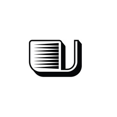 UA monogram logo design letter text name symbol monochrome logotype alphabet character simple logo