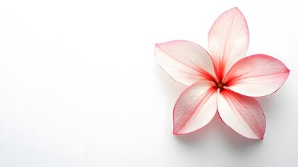 A fragrant jasmine flower, isolated on a white background