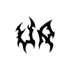 UA monogram logo design letter text name symbol monochrome logotype alphabet character simple logo