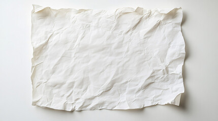 Obraz premium white wrinkled paper texture background