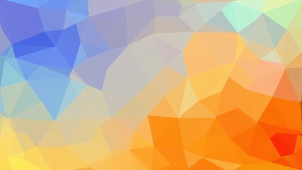 Obraz premium Multicolored Abstract Background with Geometric Triangles: Vibrant Pattern and Design
