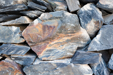 Natural stones close up view .