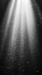 Spotlight, Light rays, Dark background, Sparkling particles