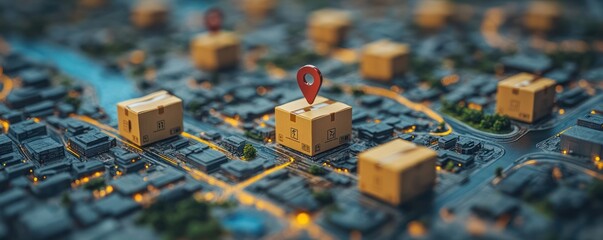 Global Delivery Network:  Tracking Packages Across Cityscapes
