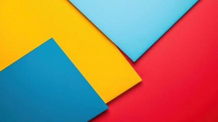 Abstract Geometric Shapes in Vibrant Colors