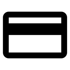 Credit Card - Simple Minimalist Business Icon