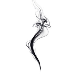 Black smoke isolated cutout