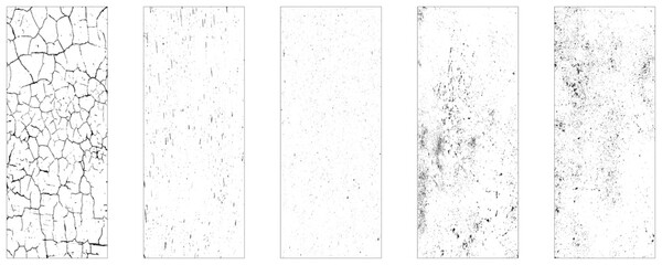 Grunge textures set. Collection of natural patterns.