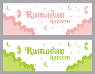 ramadan banner template vector design
