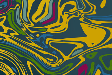Abstract Colorful Fluid Marble Background