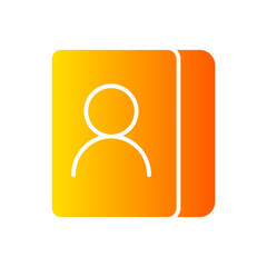 phone book gradient icon