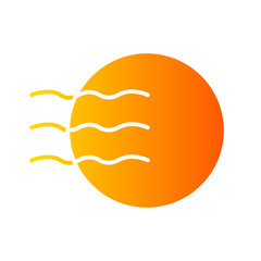 postage stamp gradient icon