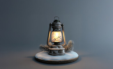 old oil lamp