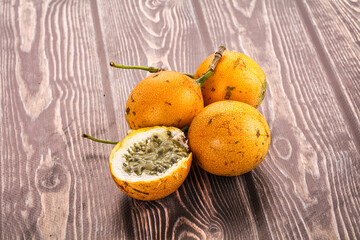 Yellow sweet juicy passion fruit