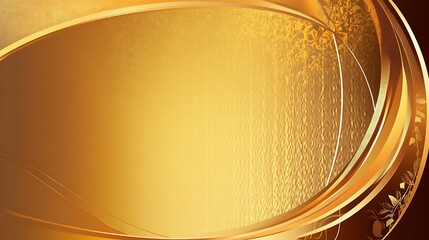 Fototapeta premium Abstract Gold Design with Elegant Curves and Flourishes