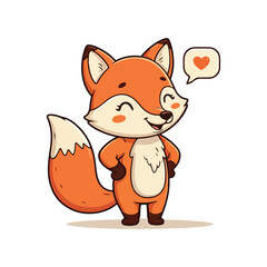 Cute wolf Cartoon Vector Icon Illustration Animal Nature Icon Concept Isolated Premium Vector