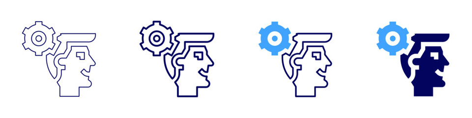 Innovation drivers icon in 4 different styles. Thin Line, Line, Bold Line, Duotone. Duotone style. Editable stroke