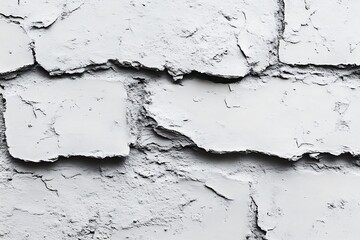 Obraz premium Weathered white brick wall texture