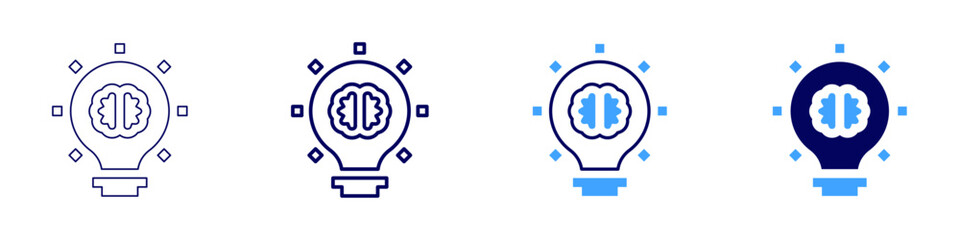 Innovation pipeline icon in 4 different styles. Thin Line, Line, Bold Line, Duotone. Duotone style. Editable stroke