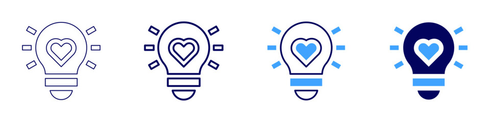 Open source innovation icon in 4 different styles. Thin Line, Line, Bold Line, Duotone. Duotone style. Editable stroke