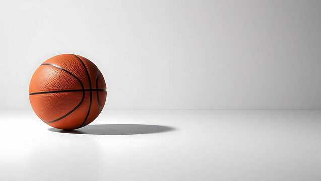 A basketball ball isolated on a white background