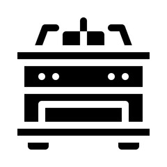 Stove glyph icon