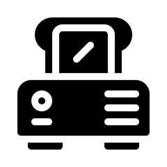 Toaster glyph icon