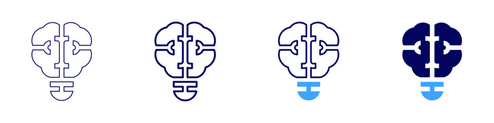 Obraz premium Value-driven innovation icon in 4 different styles. Thin Line, Line, Bold Line, Duotone. Duotone style. Editable stroke