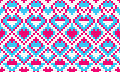 Seamless printable knitting patterns, wallpapers, ultra-high resolution raster illustrations, print-on-demand patterns
