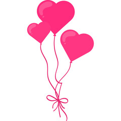 Valentine Love Balloon with Ribbon