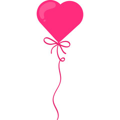 Valentine Love Balloon with Ribbon